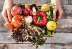organic vegetables healthy nutrition concept on wooden background picture id