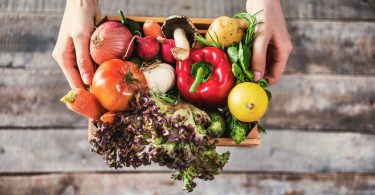 organic vegetables healthy nutrition concept on wooden background picture id