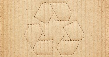 cardboard box background with recycle symbol picture id