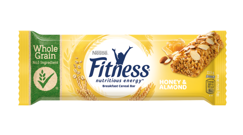 Barra de Cereais Fitness Mel e Amêdoas