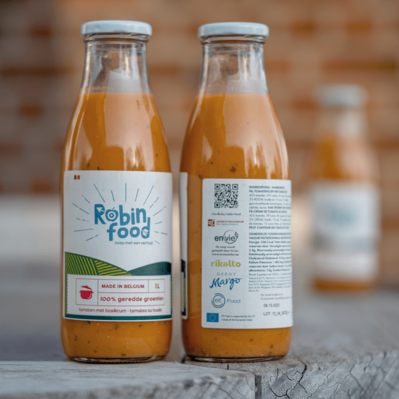enVie Robin Food Soup Bottles OKI Label Printer e