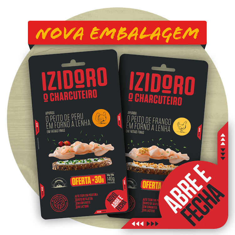 Embalagem Abre e Fecha novidade Izidoro