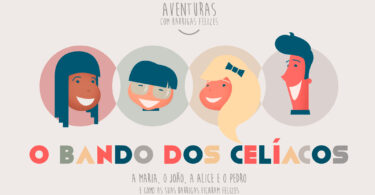 livro “O Bando dos Celíacos – Aventuras com Barrigas Felizes”