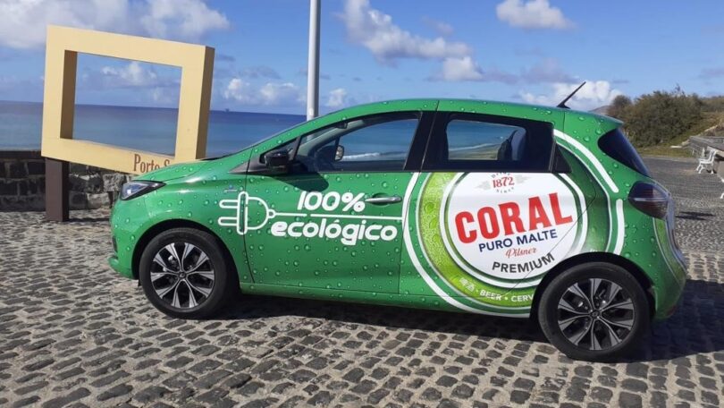 A Empresa de Cervejas da Madeira (ECM) investiu nos seus primeiros veículos 100% elétricos, tendo o primeiro sido introduzido em Porto Santo.