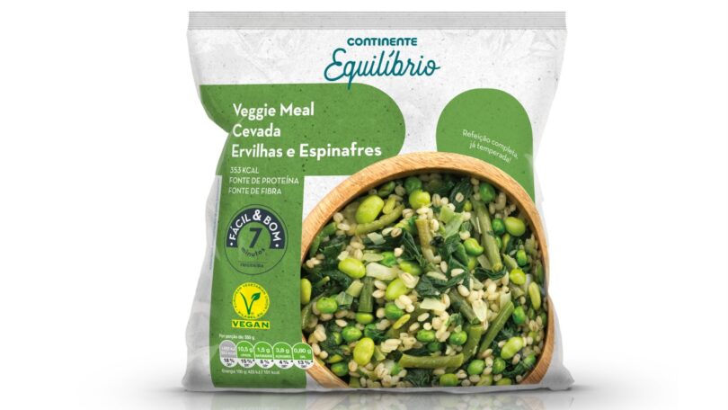 O Continente anunciou três novas refeições vegetarianas para a sua gama Continente Equilíbrio, com lentilhas, quinoa e cevada.