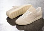 A Puma desenvolveu uma versão experimental dos seus ténis SUEDE, para testar o produto de forma a torná-los biodegradáveis.