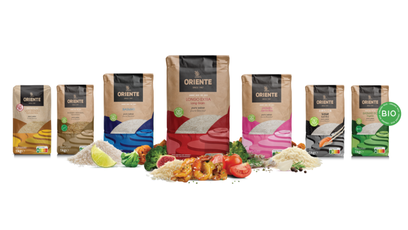 Arroz Oriente apresenta rebranding com embalagens 100% em papel