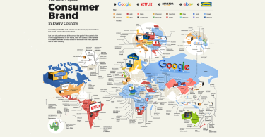 Most Popular Consumer Brand in Every Country World  e