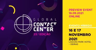 A edição deste ano do Global Contact Center vai ocorrer nos dias 16 e 17 de novembro, em formato híbrido, no Lagoas Park Hotel, em Oeiras.