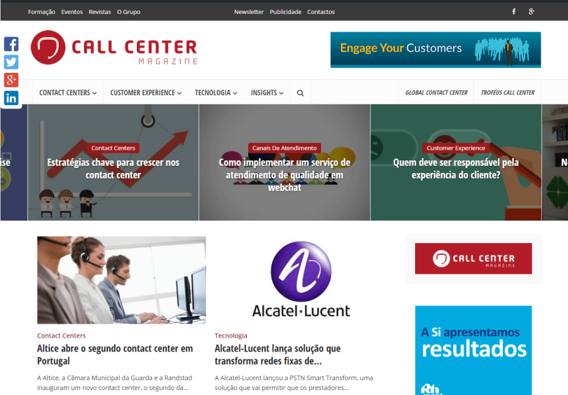 Call Center Magazine novo site print