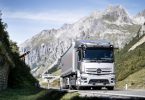 Mercedes-Benz eActros 300 atravessa o Arlberg Pass na Áustria