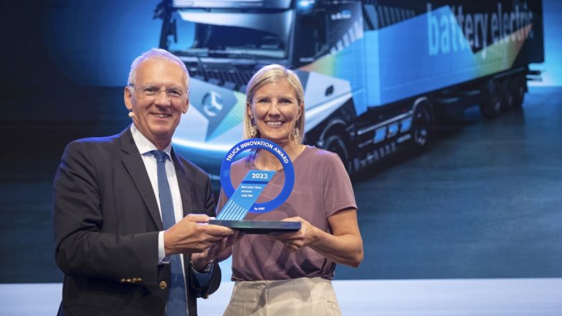Mercedes-Benz eActros LongHaul vence o prémio “2023 Truck Innovation Award”