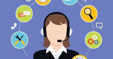 contact center ilustração