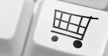 e commerce teclado branco