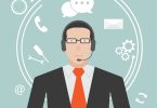 operador de contact center ilustração