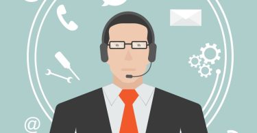 operador de contact center ilustração