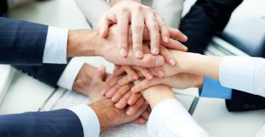 team work mãos