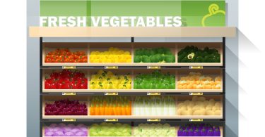 supermercado vegetais