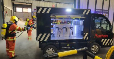 Auchan aposta em veículo elétrico de segurança para a plataforma logística