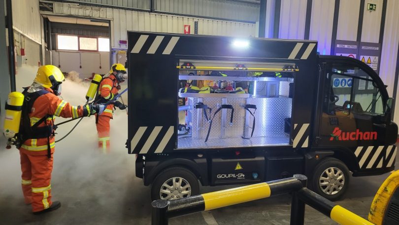 Auchan aposta em veículo elétrico de segurança para a plataforma logística