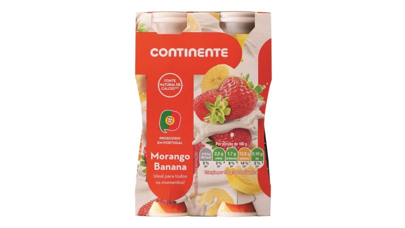 Continente elimina tampas plásticas dos iogurtes líquidos